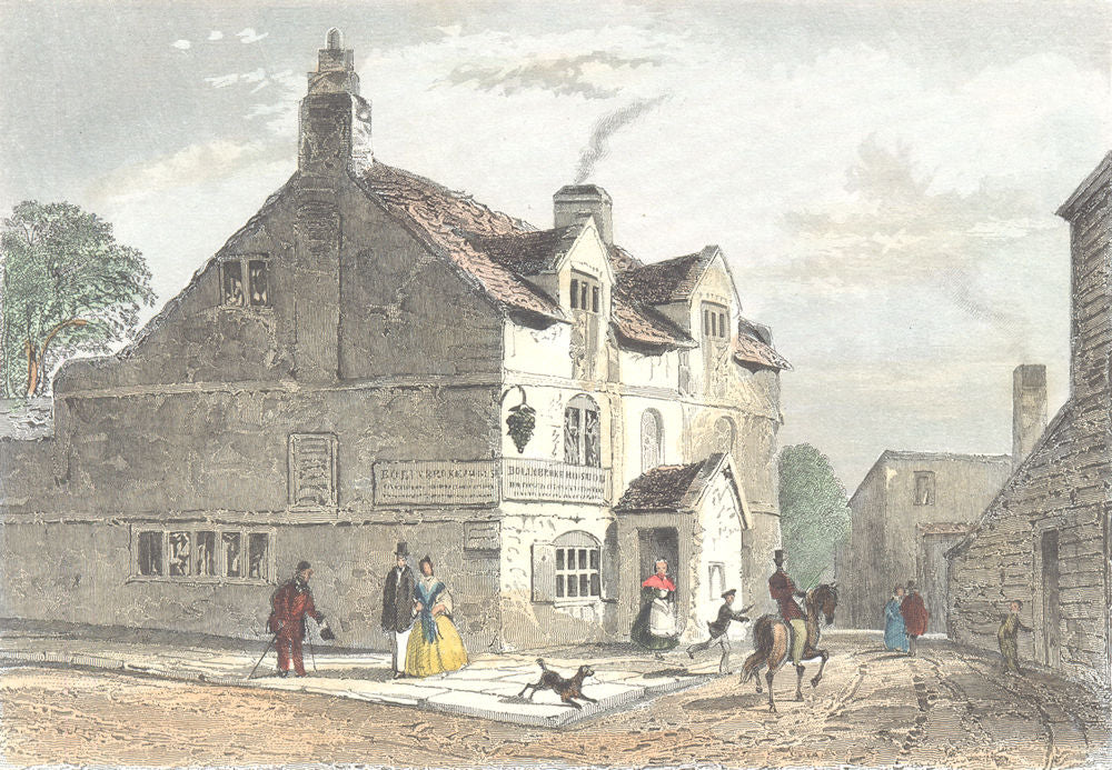 LIVERPOOL. Birth place of William Roscoe. Hand coloured (Dugdale) 1835 print